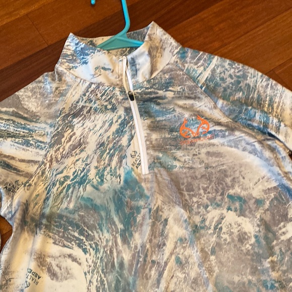 Ocean Coast EUC Realtree Aspect Women’s Fishing Teal Performance 1/4 Zip… - Picture 2 of 15